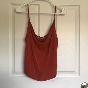Rust  Cowl Neck Top